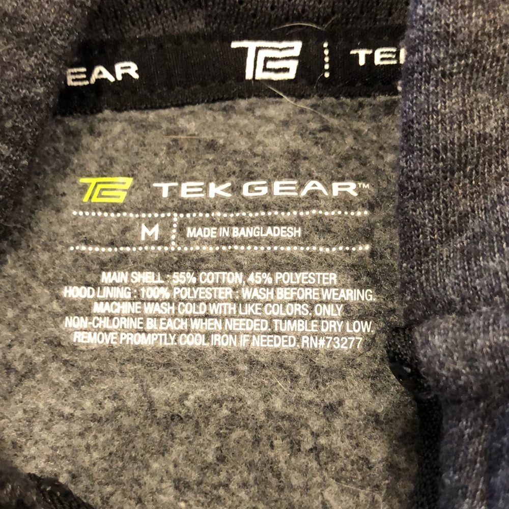 Grey and black Medium jacket with hoodie and pockets - Picture 2 of 4